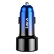Автомобильное зарядное устройство Baseus magic series dual USB 45W blue